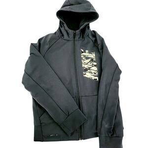 L Nike zip up hooded sweatshirt jacket